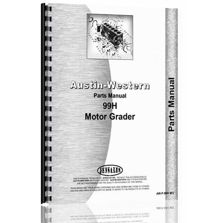 New Parts Manual For Austin Western 99H Equipment AWP99H MG